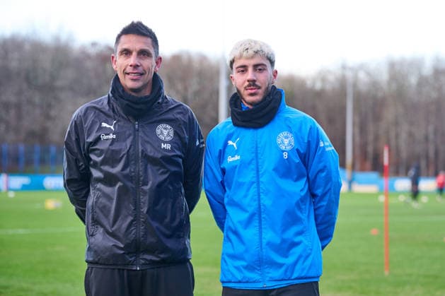 02 01 2026, Football, Men, 2 BL, Season 2025 2026, Training Holstein Kiel newcomer Umut Tohumcu re with coach Marcel Rapp Kiel, Projensdorf Projensdorf, Training ground Schleswig Holstein Germany