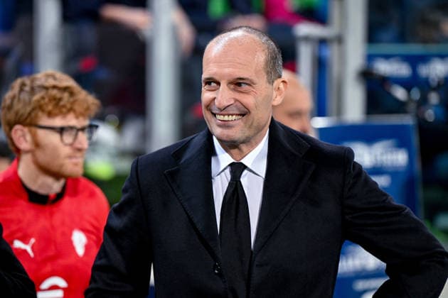 AC Milan s coach Massimiliano Allegri during the Serie A soccer match between Cagliari Calcio and AC Milan at the Unipol Domus in Cagliari, Sardinia - Friday, 2nd January 2026. - Soccer  Copyright: xGianlucaxZuddas LaPressex