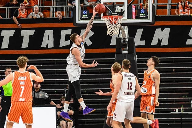 BKT Euro Cup Ratiopharm Ulm vs Lietkabelis Panevezys, Ratiopharm Arena Ulm, 02 01 2026 Paulius Danusevicius BC Lietkabelis Panevezys, 77 makes a basket Ulm 02 01 2026 12 Matchday BKT EuroCup, Ratiopharm Ulm vs Lietkabelis Panevezys, Ratiopharm Arena Ulm Copyright: xBEAUTIFULxSPORTS Märklx