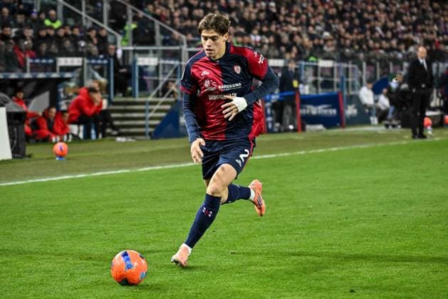 Marco Palestra of Cagliari Calcio during Cagliari Calcio vs AC Milan, Italian soccer Serie A match in Cagliari, Italy, January 02 2026  Copyright: xLuigixCanu IPAxSportx xipa-agency.netx xx IPA_69629578 IPA_Agency_IPA69629578