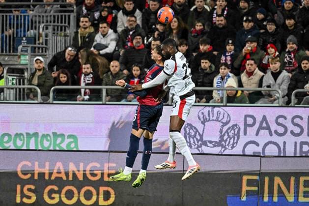 Fikayo Tomori of AC Milan during Cagliari Calcio vs AC Milan, Italian soccer Serie A match in Cagliari, Italy, January 02 2026  Copyright: xLuigixCanu IPAxSportx xipa-agency.netx xx IPA_69629668 IPA_Agency_IPA69629668