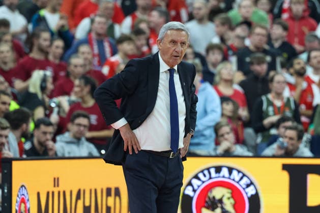 Svetislav Pesic FC Bayern Basketball, Head Coach , GER, FC Bayern Basketball vs Maccabi Rapyd Tel Aviv, Basketball, Euroleague, Matchday 19, Season 2025 2026, 02 01 2026, GER, FC Bayern Basketball vs Maccabi Rapyd Tel Aviv, Basketball, Euroleague, Matchday 19, Season 2025 2026, 02 01 2026 Muenchen Copyright: xEibner-Pressefoto JennixMaulx EP_JML