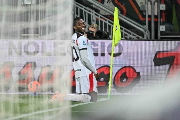 CALCIO - Serie A - Cagliari Calcio vs AC Milan Rafael Leao of AC Milan, Esultanza, Joy, Celebration After scoring goal, during Cagliari Calcio vs AC Milan, Italian soccer Serie A match in Cagliari, Italy, January 02 2026 Cagliari Italy  Copyright: xIPAxSport ABACAx