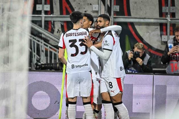 CALCIO - Serie A - Cagliari Calcio vs AC Milan Rafael Leao of AC Milan, Esultanza, Joy, Celebration After scoring goal, during Cagliari Calcio vs AC Milan, Italian soccer Serie A match in Cagliari, Italy, January 02 2026 Cagliari Italy  Copyright: xIPAxSport ABACAx