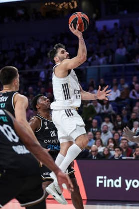 January 2, 2026, Madrid, Madrid, Spain: Facundo Campazzo of Real Madrid in action during the Turkish Airlines EuroLeague Regular Season Round 19 match between Real Madrid and Dubai Basketball at Movistar Arena on January 02 2026, in Madrid, Spain. Madrid Spain - ZUMAa181 20260102_zaa_a181_214 Copyright: xIrinaxR.xHipolitox