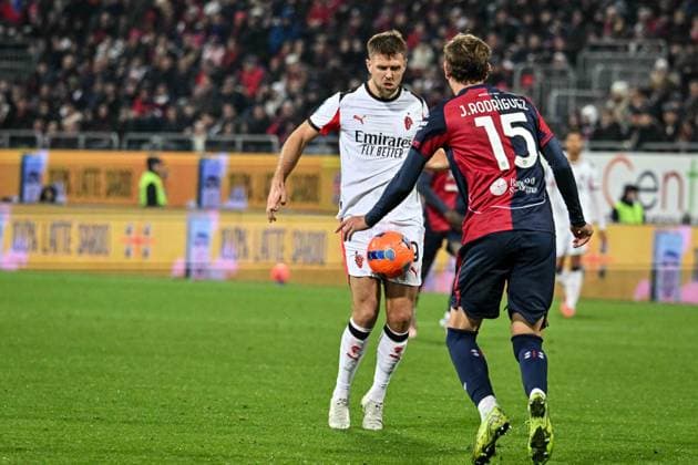 Niclas Fullkrug of AC Milan during Cagliari Calcio vs AC Milan, Italian soccer Serie A match in Cagliari, Italy, January 02 2026  Copyright: xLuigixCanu IPAxSportx xipa-agency.netx xx IPA_69630918 IPA_Agency_IPA69630918