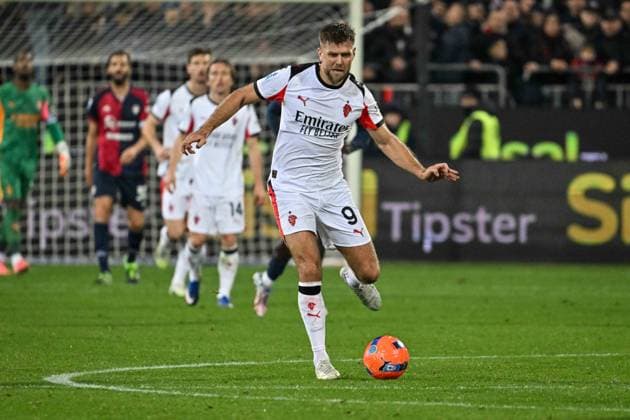 Niclas Fullkrug of AC Milan during Cagliari Calcio vs AC Milan, Italian soccer Serie A match in Cagliari, Italy, January 02 2026  Copyright: xLuigixCanu IPAxSportx xipa-agency.netx xx IPA_69631111 IPA_Agency_IPA69631111