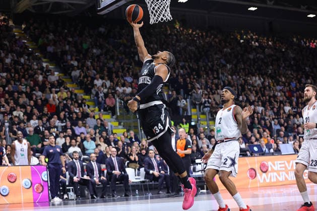 34 Karim JALLOW Virtus Match BASKETBALL - EUROLEAGUE Virtus Bologna vs EA7 Emporio Armani Milano 02-01-2026 02 Lorenzo Brown EA7 Emporio Armani Milano Match BASKETBALL - EUROLEAGUE Virtus Bologna vs EA7 Emporio Armani Milano 02-01-2026 during Virtus Bologna vs Olimpia Milano, Basketball Euroleague match in Bologna, Italy, January 02 2026  Copyright: xValentinoxOrsini IPAxSportx xipa-agency.netx xx IPA_69633339 IPA_Agency_IPA69633339