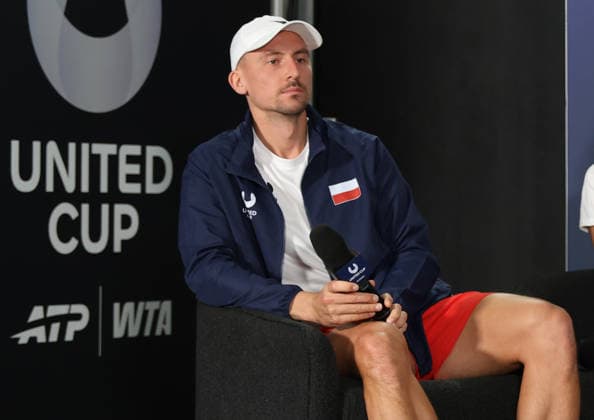 January 3, 2026, Sydney, New South Wales, Australia: Polish tennis player JAN ZIELINSKI during press conference, PK, Pressekonferenz before tennis tournament United Cup, Sydney, Australia. Sydney Australia - ZUMAc278 20260103_zsp_c278_006 Copyright: xMarcinxCholewinskix