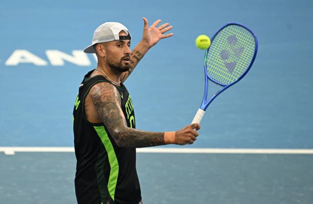 TENNIS BRISBANE INTERNATIONAL PREVIEW, Australian Nick Kyrgios during a practice session ahead of the Brisbane International at the Queensland Tennis Centre in Brisbane, Saturday, January 3, 2026. ( NO ARCHIVING, EDITORIAL USE ONLY Brisbane Queensland Australia  Copyright: xDAVExHUNTx 20260103120691059259
