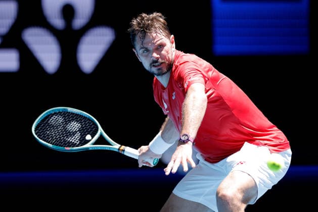 TENNIS UNITED CUP PERTH, Stan Wawrinka of Switzerland in action against Arthur Rinderknech of France during the United Cup day two match between Switzerland and France at RAC Arena in Perth, Saturday, January 3, 2026. ( NO ARCHIVING, EDITORIAL USE ONLY PERTH WESTERN AUSTRALIA AUSTRALIA  Copyright: xRICHARDxWAINWRIGHTx 20260103174952952186
