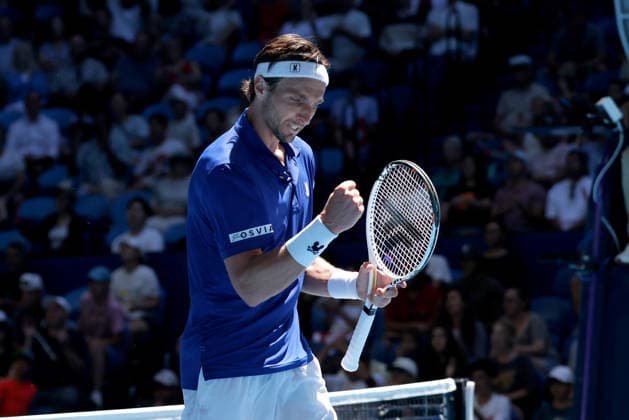 TENNIS UNITED CUP PERTH, Arthur Rinderknech of France in action against Stan Wawrinka of Switzerland during the United Cup day two match between Switzerland and France at RAC Arena in Perth, Saturday, January 3, 2026. ( NO ARCHIVING, EDITORIAL USE ONLY PERTH WESTERN AUSTRALIA AUSTRALIA  Copyright: xRICHARDxWAINWRIGHTx 20260103136141990231