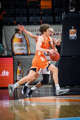 Tobias Jensen ratiopharm ulm and Dovis Bickauskis Lietkabelis Panevezys in a duel during the EuroCup match between ratiopharm ulm vs Lietkabelis Panevezys at ratiopharm Arena on January 02, 2026 in Neu Ulm, Germany, Germany Photo by Harry Langer DeFodi Images Tobias Jensen ratiopharm ulm and Dovis Bickauskis Lietkabelis Panevezys battle for the ball during the EuroCup match between ratiopharm ulm vs Lietkabelis Panevezys at ratiopharm Arena on January 2, 2026 in Neu Ulm, Germany Photo by Harry Langer DeFodi Images Photo by Harry Langer DeFodi Images