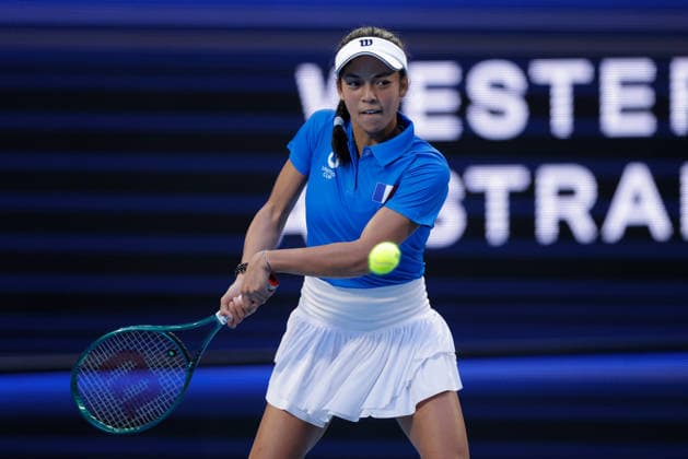 TENNIS UNITED CUP PERTH, Tiantsoa Rakotomanga Rajaonah of France during the United Cup day two doubles match between Switzerland and France at RAC Arena in Perth, Saturday, January 3, 2026. ( NO ARCHIVING, EDITORIAL USE ONLY PERTH WESTERN AUSTRALIA AUSTRALIA  Copyright: xRICHARDxWAINWRIGHTx 20260103176659949857