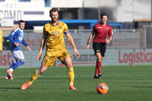 ComoÕs UdineseÕs Jesper Karlstroem during the Serie A soccer match between Como and Udinese at the Giuseppe Sinigaglia stadium in Como, north Italy - January 3, 2026 - Soccer.  Copyright: xAntonioxSaiai LaPressex