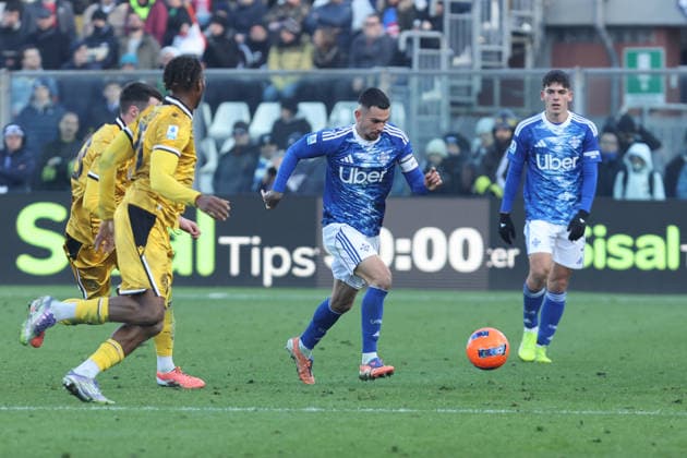 ComoÕs ComoÕs Lucas Da Cunha during the Serie A soccer match between Como and Udinese at the Giuseppe Sinigaglia stadium in Como, north Italy - January 3, 2026 - Soccer.  Copyright: xAntonioxSaiai LaPressex