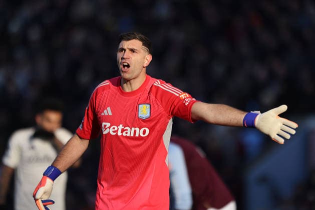 Emiliano Martinez (AV) at the Aston Villa v Nottingham Forest EPL match, at Villa Park, Birmingham, UK on 3rd January, 2026. 