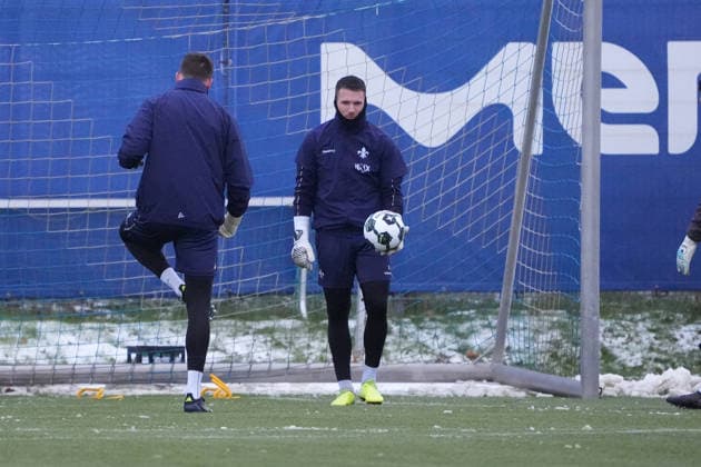 Goalkeeper Marcel Schuhen SV Darmstadt 98 03 01 2026 2 Bundesliga, season 25 26 SV Darmstadt 98 training kick-off, Stadion am Boellenfalltor, emonline, emspor,