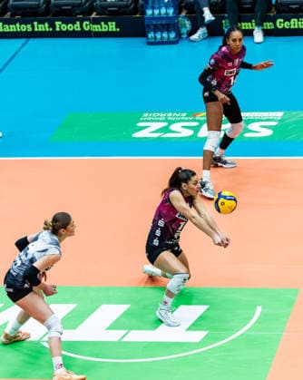 03 01 2026, GER, Volleyball, Women, 1 BL, Main Round, Season 25 26, VfB 91 Suhl Lotto Thueringen Schwarz Weiss Erfurt Kinga Szuecs Schwarz Weiss Erfurt 99817 Eisenach Werner Assmann Halle Am Sportp Thüringen Germany