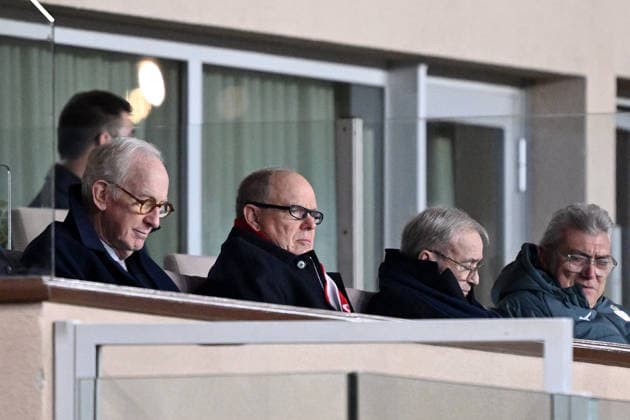 AS Monaco v Olympique Lyonnais - Ligue 1 McDonald s 2025 2026 PRINCE ALBERT II DE MONACO during the Ligue 1 McDonald s match between Monaco and Lyon at Stade Louis II on January 3, 2026 in Monaco, Monaco. Monaco Monaco  Copyright: xFEPx 776348239