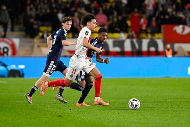 FOOTBALL : AS Monaco VS Olympique Lyonnais - Ligue 1 Mc™Donalds - 03 01 2026 Maghnes Akliouche (ASM) - Ligue 1 McDonald™s match between AS Monaco and Olympique Lyonnais on January 03, 2026 at the Louis II Stadium in Monaco. MonacoMonaco  Copyright: xWilliamxCannarellax