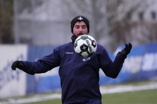 Marco Richter SV Darmstadt 98 03 01 2026 2 Bundesliga, season 25 26 SV Darmstadt 98 training kick-off, Stadion am Boellenfalltor, emonline, emspor,
