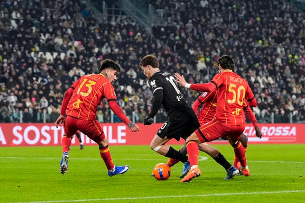 Juventus Kenan Yildiz during the Serie A soccer match between Juventus Fc and Lecce the Juventus Stadium in Turin, north west Italy - January 3, 2026. - Soccer  Copyright: xFabioxFerrari LaPressex