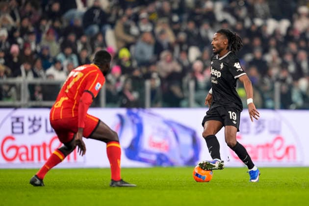 Juventus Khephren Thuram during the Serie A soccer match between Juventus Fc and Lecce the Juventus Stadium in Turin, north west Italy - January 3, 2026. - Soccer  Copyright: xFabioxFerrari LaPressex