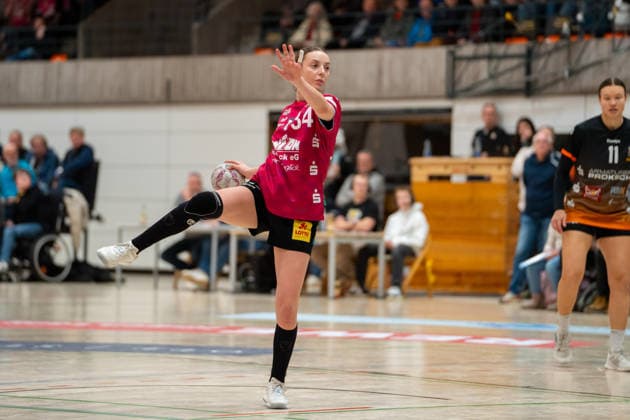 Handball I Women I Season 2025 2026 I 2 Bundesliga I 12 Matchday I VfL Waiblingen Rostocker HC I 03 01 2026 Patryca Weronika Drewnik 34, Rostocker HC at Siebenmeter Waiblingen Rundsporthalle Baden Württemberg Germany Copyright: xLobeca MaxxPetershansx