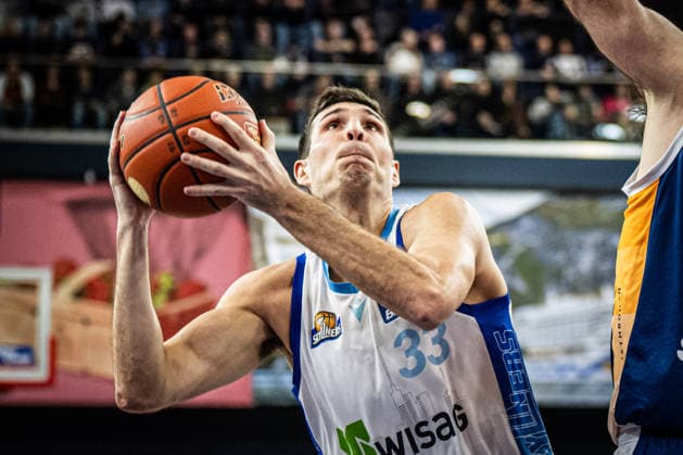 Rostock, Germany 03 January 2026 1 BBL 2025 2026 Rostock Seawolves vs Skyliners Frankfurt In the picture Ryan Hawkins Frankfurt Skyliners Copyright: xFotostandx xVoelkerx
