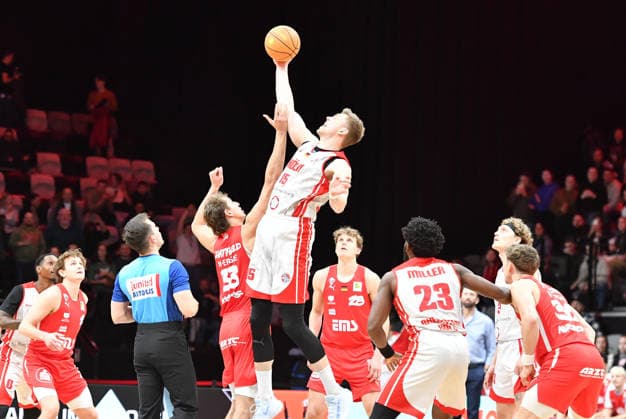 03 01 2026 Basketball Season 2025 2026 2 Bundesliga Pro A 16 Matchday Nuremberg Falcons Basketball Club NBC Rhein Stars Köln OGo xogox Brandton Dean Chatfield 33, Nuremberg Falcons BC NBC Björn Rohwer 15, Rhein Stars Köln