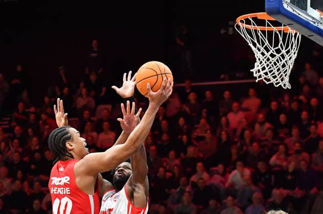 03 01 2026 Basketball Season 2025 2026 2 Bundesliga Pro A 16 Matchday Nuremberg Falcons Basketball Club NBC Rhein Stars Cologne OGo xogox Evan Derek Taylor 10, Nuremberg Falcons BC NBC Michael Jordan Miller 23, Rhein Stars Cologne