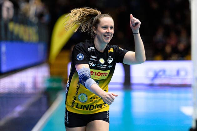 Lara, Nagels Zuspiel, VfB Suhl LOTTO Thueringen, 3 Jubel GER, VfB Suhl LOTTO Thueringen vs Schwarz Weiss Erfurt, Women, Volleyball, Bundesliga, Spielnr 2084, 03 01 2026 GER, VfB Suhl LOTTO Thueringen vs Schwarz Weiss Erfurt, Women, Volleyball, Bundesliga, Spielnr 2084, 03 01 2026 Eisenach Copyright: xEibner-Pressefoto MartinxHerbstx EP_MHT