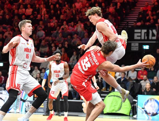 03 01 2026 Basketball Season 2025 2026 2 Bundesliga Pro A 16 Matchday Nuremberg Falcons Basketball Club NBC Rhein Stars Köln OGo xogox Brandton Dean Chatfield 33, Nuremberg Falcons BC NBC Adam John Paige 13, Rhein Stars Köln
