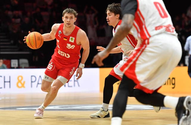 03 01 2026 Basketball Season 2025 2026 2 Bundesliga Pro A 16 Matchday Nuremberg Falcons Basketball Club NBC Rhein Stars Cologne OGo xogox Vincent John Friederici 30, Nuremberg Falcons BC NBC