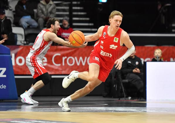 03 01 2026 Basketball Season 2025 2026 2 Bundesliga Pro A 16 Matchday Nuremberg Falcons Basketball Club NBC Rhein Stars Cologne OGo xogox Trevor James Baskin 22, Nuremberg Falcons BC NBC