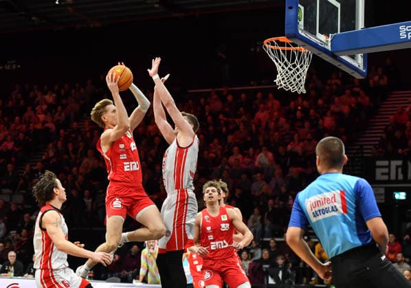 03 01 2026 Basketball Season 2025 2026 2 Bundesliga Pro A 16 Matchday Nuremberg Falcons Basketball Club NBC Rhein Stars Cologne OGo xogox Trevor James Baskin 22, Nuremberg Falcons BC NBC