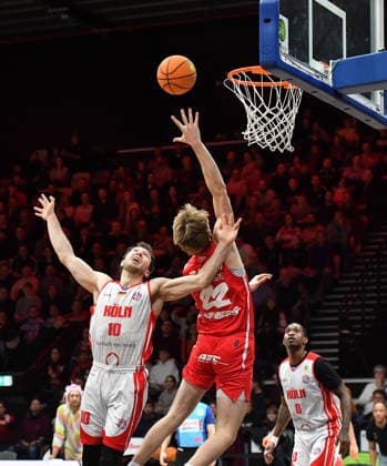 03 01 2026 Basketball Season 2025 2026 2 Bundesliga Pro A 16 Matchday Nuremberg Falcons Basketball Club NBC Rhein Stars Cologne OGo xogox Haris Hujic 10, Rhein Stars Cologne Trevor James Baskin 22, Nuremberg Falcons BC NBC