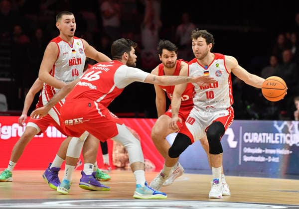 03 01 2026 Basketball Season 2025 2026 2 Bundesliga Pro A 16 Matchday Nuremberg Falcons Basketball Club NBC Rhein Stars Cologne OGo xogox Julius Wolf 16, Nuremberg Falcons BC NBC Haris Hujic 10, Rhein Stars Cologne