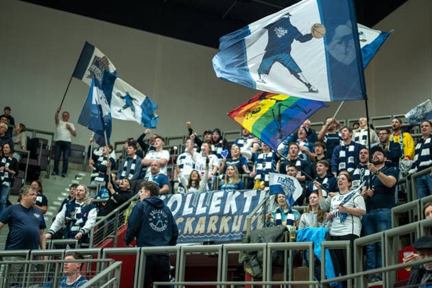 Spectators and fans of MLP Academics Heidelberg, GER, MHP RIESEN Ludwigsburg vs MLP Academics Heidelberg, easycredit BBL, Basketball, Bundesliga, Matchday 14, Season 2025 2026, 03 01 2026, GER, MHP RIESEN Ludwigsburg vs MLP Academics Heidelberg, easycredit BBL, Basketball, Bundesliga, Matchday 14, Season 2025 2026, 03 01 2026 Ludwigsburg Copyright: xEibner-Pressefoto SaschaxWaltherx EP_EER