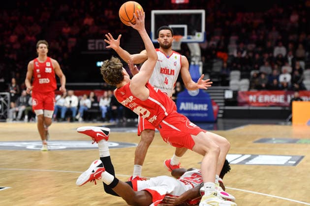 03 01 2026 Basketball Season 2025 2026 2 Bundesliga Pro A 16 Matchday Nuremberg Falcons Basketball Club NBC Rhein Stars Cologne OGo xogox Tom Stoiber 28, Nuremberg Falcons BC NBC