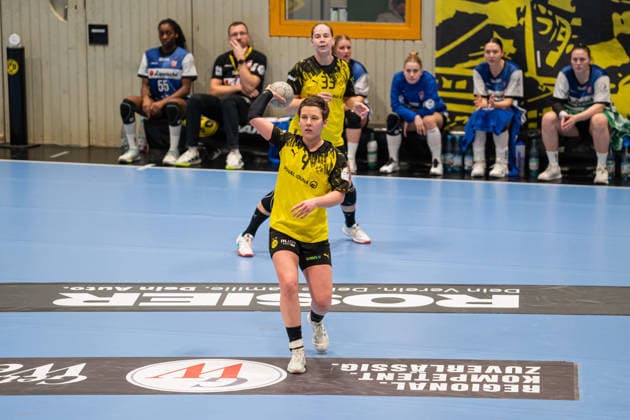 Borussia Dortmund GER vs HSG Blomberg Lippe GER , Handball, 1 Handball Bundesliga Frauen, 11 Spieltag, 3 1 2026, Saision 2025 2026, Dortmund Alina Grijseels Borussia Dortmund, 04 beim Spielaufbau Dortmund Sporthalle Wellinghofen Germany