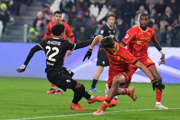 Foto IPP Massimo Rana Torino 03-01-2026 Calcio Campionato di Serie A 2025 2026 Juventus-Lecce nella foto gol weston mckennie Italy Photo Press - World Copyright italy ITALY  Copyright: xR4924_italyphotopressx