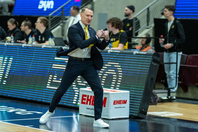 Mikko Riipinen MHP RIESEN Ludwigsburg, Head Coach , GER, MHP RIESEN Ludwigsburg vs MLP Academics Heidelberg, easycredit BBL, Basketball, Bundesliga, Matchday 14, Season 2025 2026, 03 01 2026, GER, MHP RIESEN Ludwigsburg vs MLP Academics Heidelberg, easycredit BBL, Basketball, Bundesliga, Matchday 14, Season 2025 2026, 03 01 2026 Ludwigsburg Copyright: xEibner-Pressefoto SaschaxWaltherx EP_EER