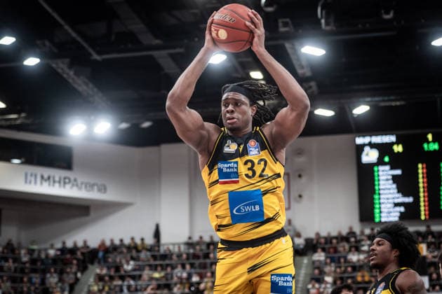 Keeshawn Kellman (MHP RIESEN Ludwigsburg, 32) GER, MHP Riesen Ludwigsburg - MLP Academics Heidelberg, easycredit BBL, Basketball, Bundesliga, 14. Spieltag, Spielzeit 2025 2026, 03.01.2026 GER, MHP Riesen Ludwigsburg - MLP Academics Heidelberg, easycredit BBL, Basketball, Bundesliga, 14. Spieltag, Spielzeit 2025 2026, 03.01.2026 Ludwigsburg Copyright: xSandyxDinkelackerx EP_SDR