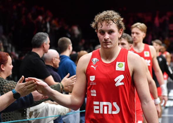 03 01 2026 Basketball Season 2025 2026 2 Bundesliga Pro A 16 Matchday Nuremberg Falcons Basketball Club NBC Rhein Stars Cologne OGo xogox Cartee Dean Whitt 2, Nuremberg Falcons BC NBC after the end of the match