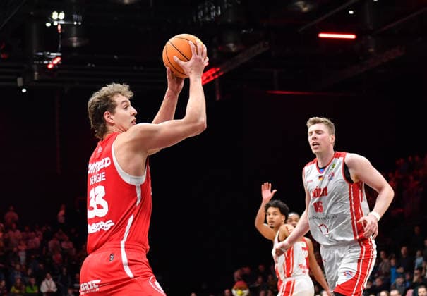 03 01 2026 Basketball Season 2025 2026 2 Bundesliga Pro A 16 Matchday Nuremberg Falcons Basketball Club NBC Rhein Stars Cologne OGo xogox Brandton Dean Chatfield 33, Nuremberg Falcons BC NBC
