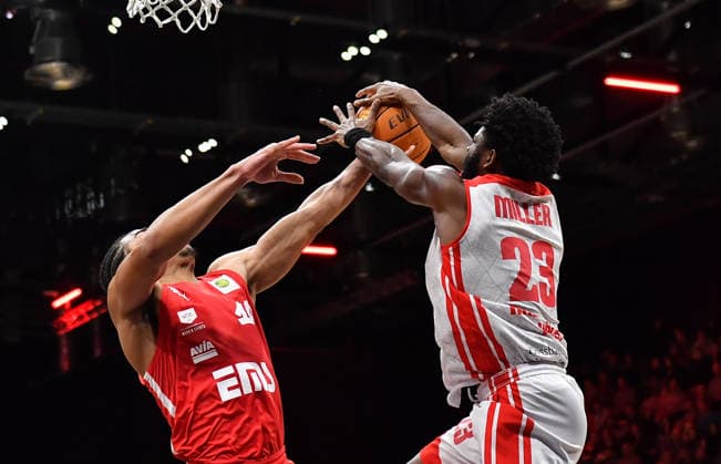 03 01 2026 Basketball Season 2025 2026 2 Bundesliga Pro A 16 Matchday Nuremberg Falcons Basketball Club NBC Rhein Stars Cologne OGo xogox Evan Derek Taylor 10, Nuremberg Falcons BC NBC Michael Jordan Miller 23, Rhein Stars Cologne