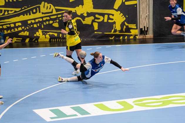 Borussia Dortmund GER vs HSG Blomberg Lippe GER , Handball, 1 Handball Bundesliga Women, 11 Matchday, 3 1 2026, Season 2025 2026, Dortmund Nieke Kuehne HSG Blomberg Lippe, 09 in goal throw Dortmund Sporthalle Wellinghofen Germany
