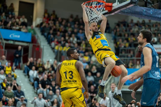 Yorman Polas Bartolo MHP RIESEN Ludwigsburg, 13 , Jonas Wohlfarth Bottermann MHP RIESEN Ludwigsburg, 18 , GER, MHP RIESEN Ludwigsburg vs MLP Academics Heidelberg, easycredit BBL, Basketball, Bundesliga, Matchday 14, Season 2025 2026, 03 01 2026, GER, MHP RIESEN Ludwigsburg vs MLP Academics Heidelberg, easycredit BBL, Basketball, Bundesliga, Matchday 14, Season 2025 2026, 03 01 2026 Ludwigsburg Copyright: xEibner-Pressefoto SaschaxWaltherx EP_EER